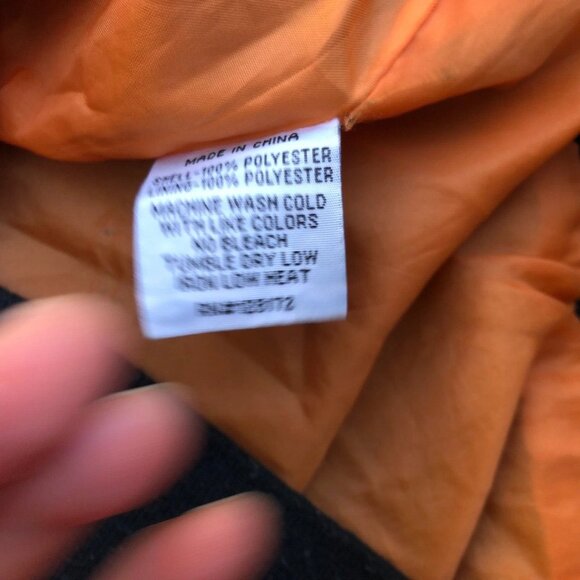 RING OF FIRE Speed Power Victory Bomber Jacket LG Men's Full Zip Black Skull - Picture 8 of 12